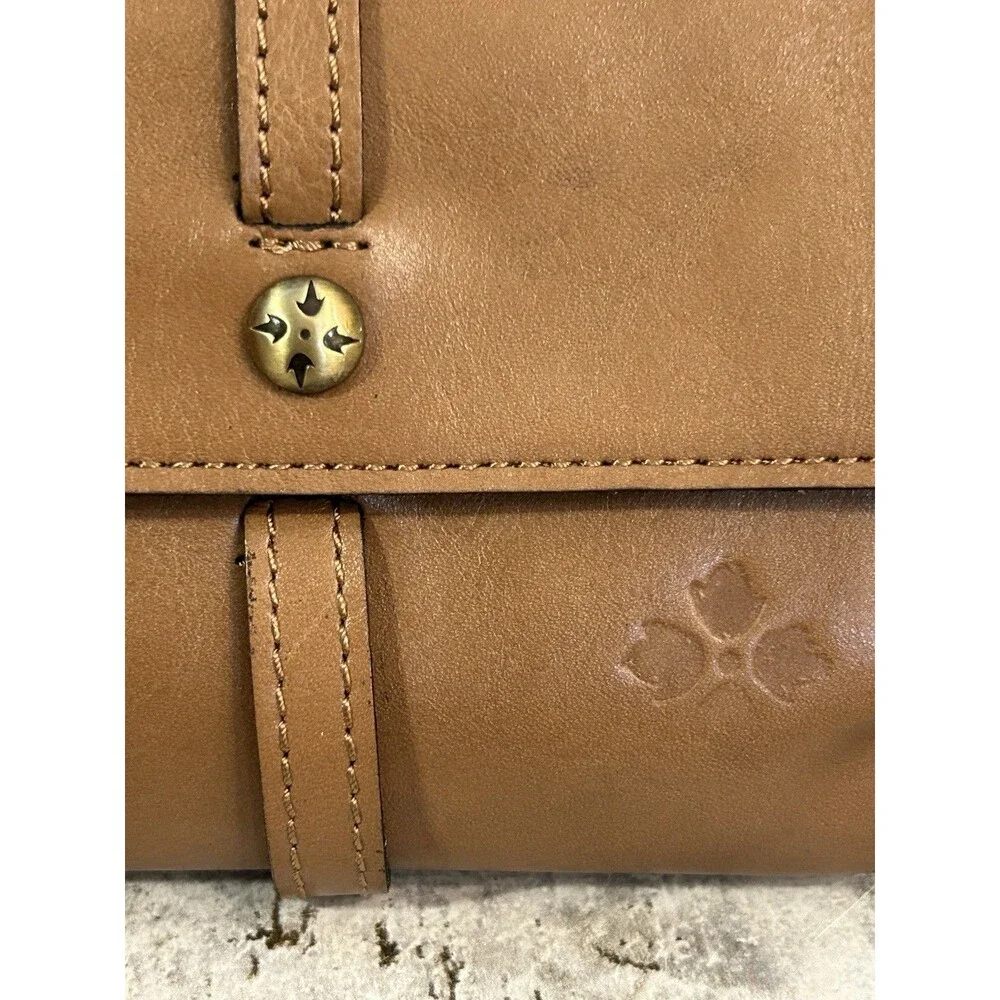 Patricia Nash Olmetta Leather Wallet Bifold Buckskin Color